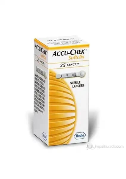 Accu-Chek Softclix Lancet Steril Parmak Delme İğnesi 25 Adet Güvenli ve Hijyenik Kullanım