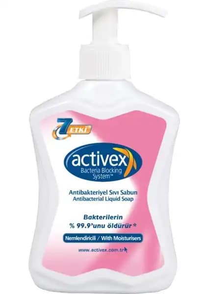 Activex Antibakteriyel Nemlendirici Sıvı Sabun 300 Ml - Günlük Hijyen ve Cilt Koruma Ürünü