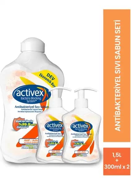 Activex Antibakteriyel Sıvı Sabun: Güvenilir Hijyen ve Temizlik Çözümü