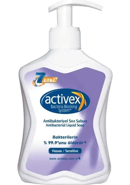 Aktivex Hassas Antibakteriyel Sıvı Sabun 300 ml ile Günlük Hijyeninizi Koruyun