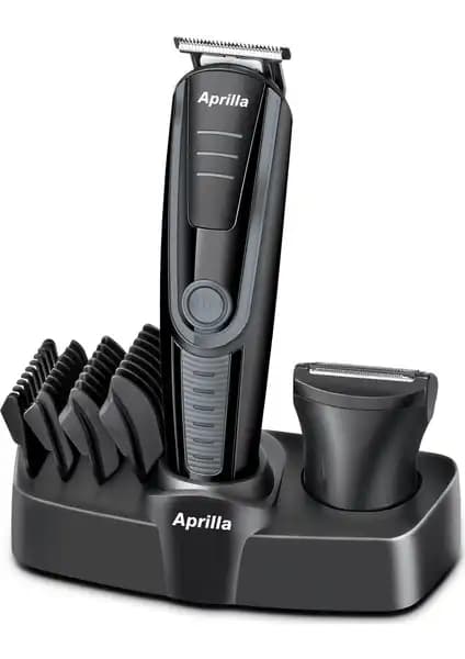 Aprilla AHC-5018 2'li Standlı Şarjlı Erkek Bakım Seti ve Çok Fonksiyonlu Tıraş Makinesi