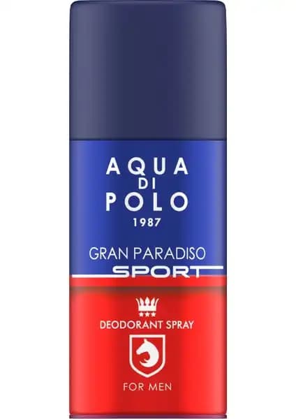 Aqua Di Polo 1987 Gran Paradiso Spor Spray Deodorant Erkekler İçin Ferahlatıcı ve Kalıcı Koku