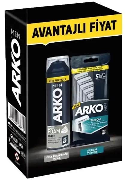 Arko Avantajlı Tıraş Seti: Köpük ve Bıçaklarla Günlük Bakımda Pratik Çözüm