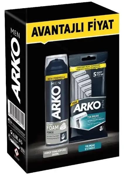 Arko Avantajlı Tıraş Seti: Köpük ve Bıçaklarla Günlük Bakımda Pratik Çözüm