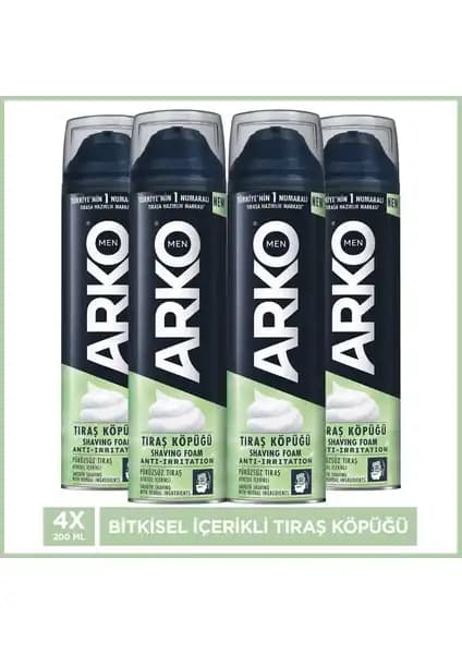 Arko Men Anti-Irritation Erkek Tıraş Köpüğü: Tahrişi Önleyen ve Güvenli Kullanım İçin
