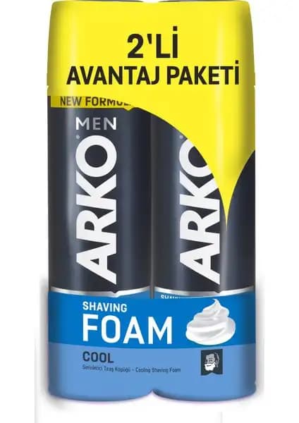 Arko Men Cool Tıraş Köpüğü 2’li Paket Erkekler İçin Konforlu ve Ekonomik Bakım Çözümü