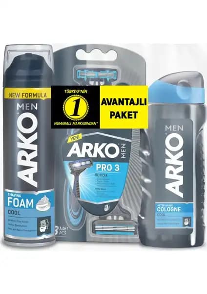 Arko Men T3 Pro Erkek Bakım Seti: Pratik ve Kaliteli Tıraş Deneyimi İçin Ideal