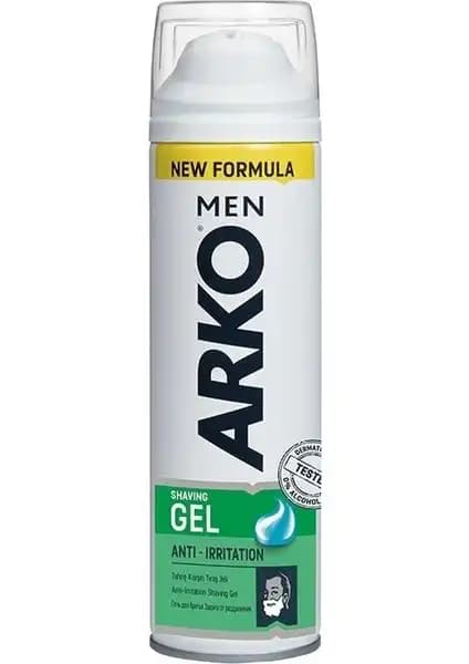 Arko Men Tıraş Jeli 200 Ml: Hassas Ciltler İçin Anti-Irritasyon ve Rahat Tıraş Deneyimi