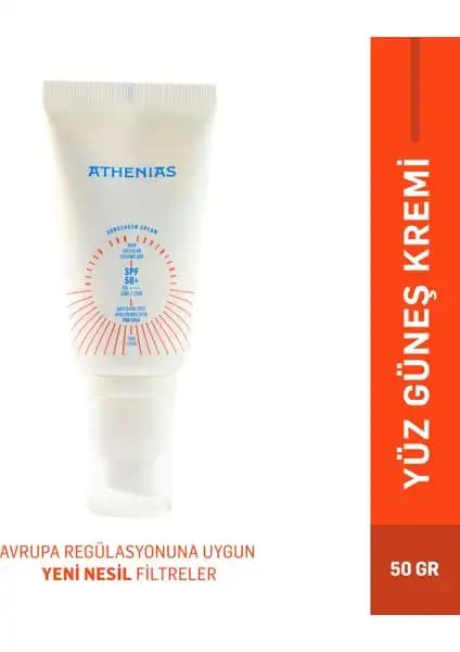 ATHENIAS Güneş Koruyucu SPF50+ Anti Dark Spot Cilt Bakım Kremi Günlük Kullanım İçin