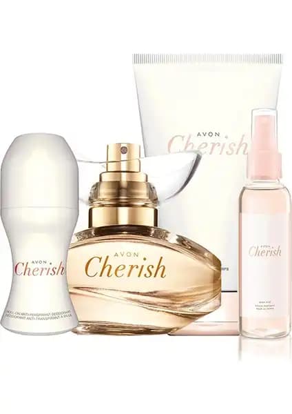 Avon Cherish Dörtlü Kadın Parfüm Seti Zarif ve Kalıcı Kokularla Kendinizi Öne Çıkarın