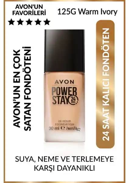 Avon True Power Stay Fondöten 30 ml Warm Ivory: Uzun Süreli ve Suya Dayanıklı Makyaj Ürünü