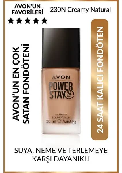 Avon True Power Stay Fondöten: Uzun Süre Kalıcı ve Suya Dayanıklı Makyaj Çözümü