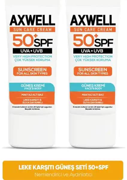 Axwell SPF 50+ Güneş Kremi Fırsat Seti Yüksek Koruma ve Çok Yönlü Kullanım