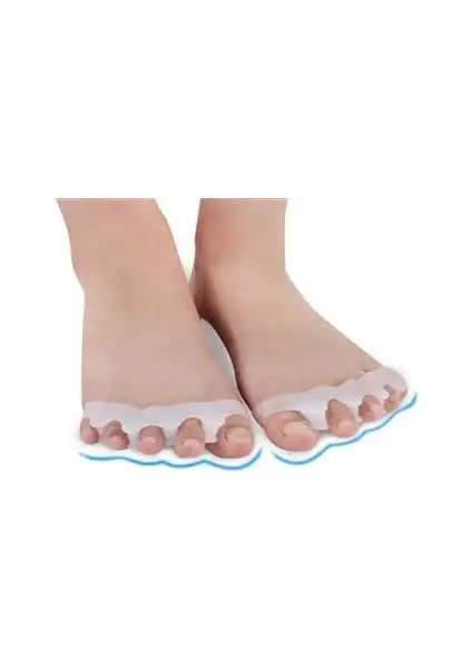 Berrin Store 5 Parmak Ayıran Silikon Geçmeli Makara ile Ayak Sağlığınızı Koruyun