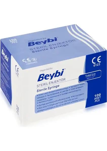 Beybi 1cc İnsülin Enjektörü Güvenli ve Pratik Kullanım İçin Tasarlanmış Medikal Ürün