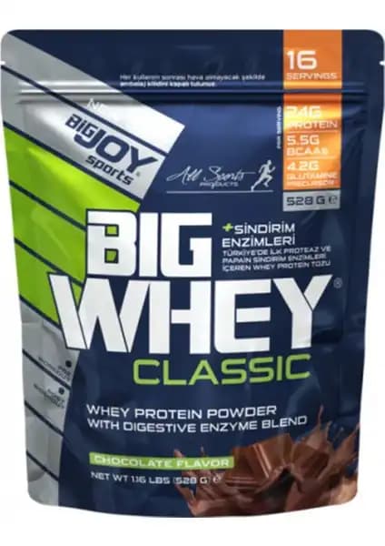 Bigjoy Sports Big Whey Classic Whey Protein Tozu Çikolata Aroması Performansı Artıran Güçlü Destek