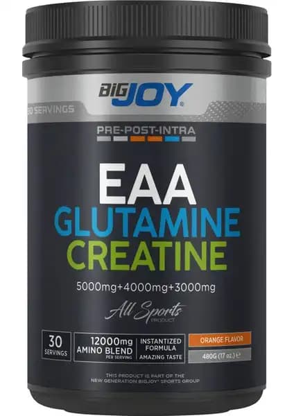 Bigjoy Sports EAA Glutamin Kreatin Portakal Takviyesi Spor Performansını Artırır