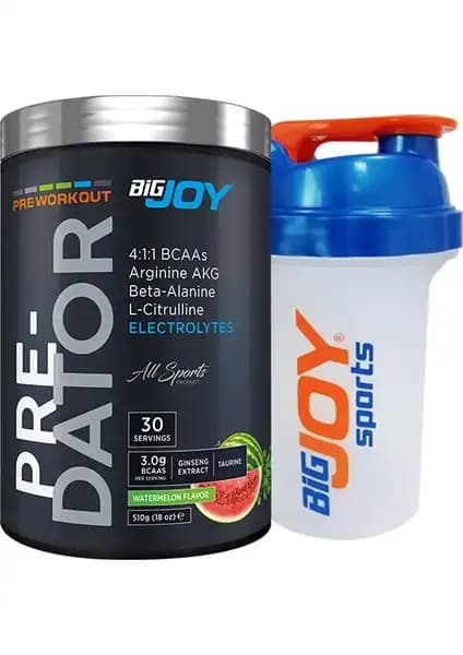 Bigjoy Sports Predator Preworkout Karpuz Aroması ile Performansınızı Artırın ve Motivasyonunuzu Yükseltin