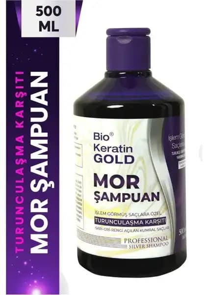 Bio Keratin Gold Mor Şampuan ile Boyalı Saçlarınızın Renk ve Sağlığını Koruyun