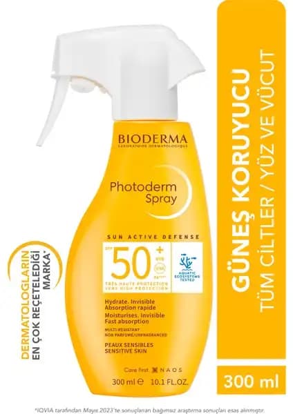Bioderma Photoderm SPF50+ Sprey Güneş Koruyucu Ürün İncelemesi ve Kullanım Avantajları
