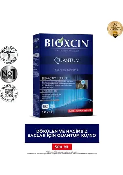 Bioxcin Quantum Şampuan Kuru ve Normal Saçlar için Güçlendirici ve Besleyici Ürün