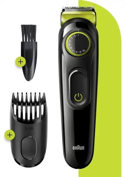Braun BT 3221 Çok Fonksiyonlu Erkek Bakım Cihazı - Şık Tasarım ve Uzun Pil Ömrü