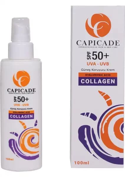 Capicade SPF 50+ Kollajen Güneş Koruyucu Krem: Yüksek Koruma ve Cilt Sağlığı İçin Güvenilir
