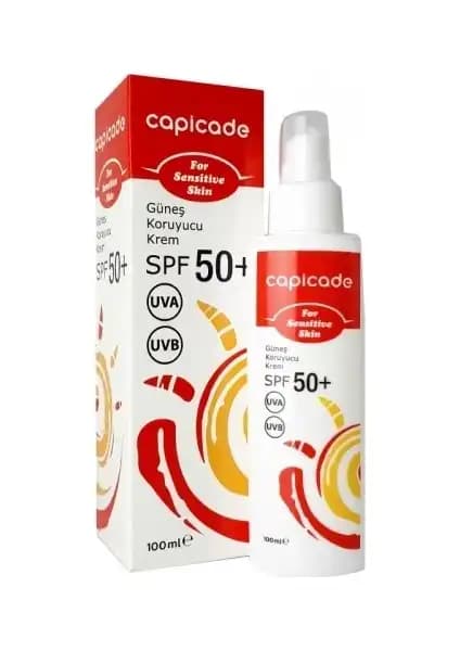 Capicade SPF50+ Güneş Koruyucu Krem Hassas ve Kızarık Ciltler İçin Güçlü Koruma Sunar