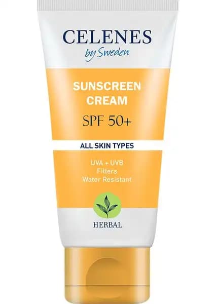 Celenes By Sweden Herbal Güneş Koruma Kremi 50 SPF Yüksek Koruma ve Doğal İçeriklerle Güvenli Kullanım