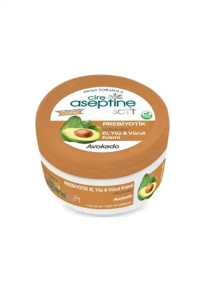 Cire Aseptine Soft Avokado Prebiyotik Nemlendirici Bakım Kremi 30 ml ile doğal cilt desteği