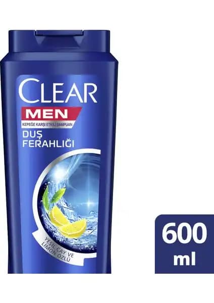 Clear Men Duş Ferahlığı Şampuanı Erkekler İçin Günlük Temizlik ve Kepek Karşıtı Çözüm