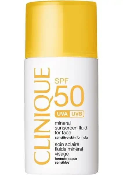 Clinique Mineral Sunscreen Yüz Güneş Kremi SPF 50 Hassas Ciltler İçin Yüksek Koruma