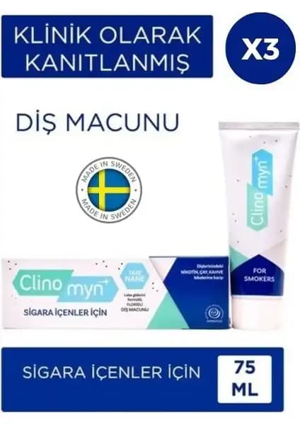 Clinomyn Smokers Sigara İçenler İçin Diş Beyazlatan Güçlü ve Güvenilir Diş Macunu Ürünü Özellikleri