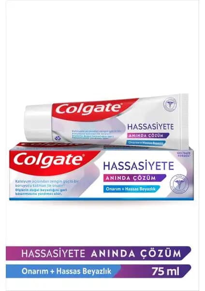 Colgate Hassasiyete Anında Çözüm Onarım ve Beyazlık Diş Macunu Özellikleri ve Faydaları