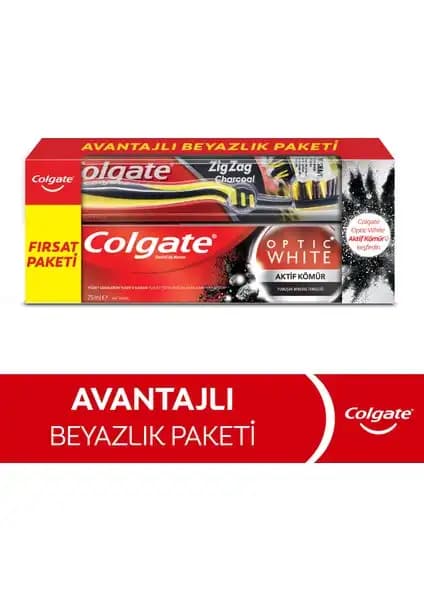 Colgate Optic White Aktif Kömür Diş Macunu ve ZigZag Orta Diş Fırçası Ürünleri İncelemesi