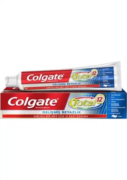 Colgate Total 12 Gelişmiş Beyazlık Diş Macunu: Etkili Koruma ve Parlaklık Sağlayan Formül