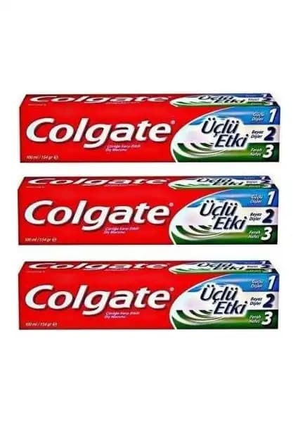 Colgate Üçlü Etki Diş Macunu Günlük Ağız Sağlığı ve Koruma İçin Uygun