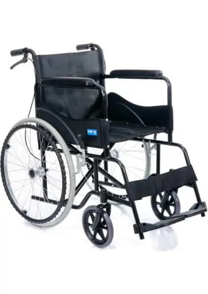 Comfort Plus DM809 Siyah Kumaş Tekerlekli Sandalye Günlük Kullanım İçin Dayanıklı ve Ergonomik Tasarım