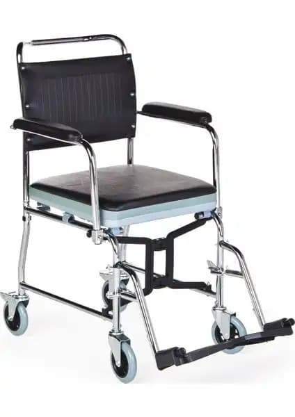 Comfort Plus KY689: Banyo ve Tuvalet Özellikli Dayanıklı Manuel Tekerlekli Sandalye