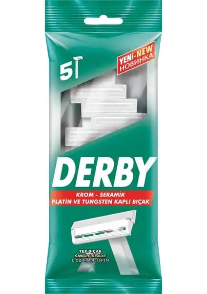 Derby Tek 5'li Poşet: Uzun Sakallar İçin Etkili ve Konforlu Tıraş Çözümü