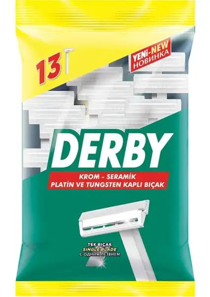 Derby Tek Tıraş Bıçağı Poşet 10 + 3: Yüksek Performans ve Hijyen İçin En İyi Tercih