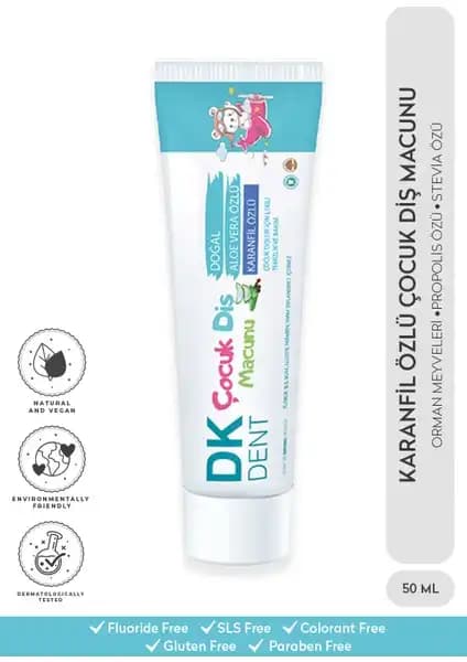 Dermokil DK Dent Aloe Vera Çocuk Diş Macunu: Güvenli ve Doğal Ağız Bakım Ürünü