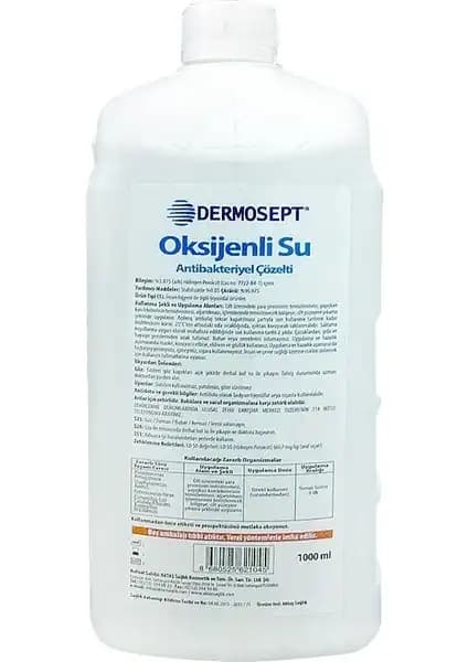 Dermosept Oksijenli Su: Güçlü Dezenfeksiyon ve Temizlik Çözümü Türkiye Menşeli