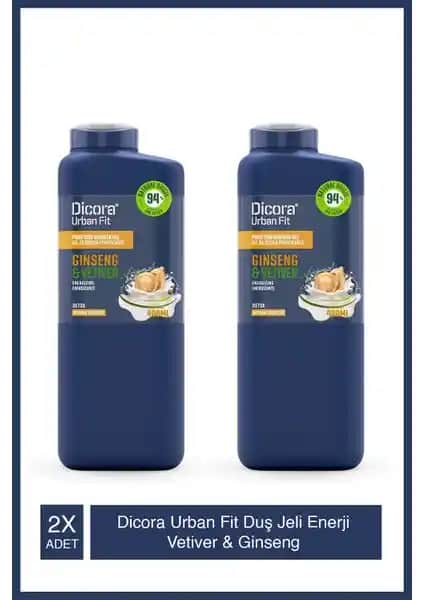 Dicora Urban Fit Enerji Vetiver Ginseng Duş Jeli: Ferahlatıcı ve Yenileyici Temizlik Deneyimi