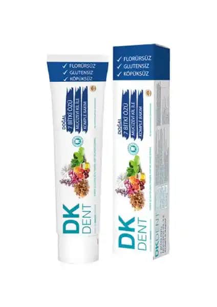 Dk Dent Doğal 7 Bitki ve Kil Özlü Florürsüz Diş Macunu Yüksek Temizlik ve Doğal Bakım