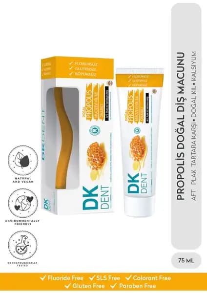 Dk Dent Propolis Aromalı Diş Macunu ve Fırçası Sağlıklı Ağız Bakımı İçin Uygun