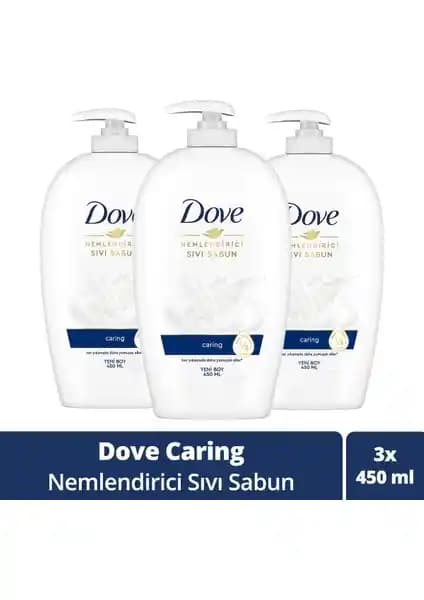 Dove Nemlendirici Sıvı Sabun Caring ile Günlük El Bakımı ve Cilt Koruma