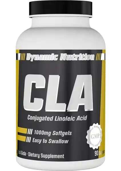 Dynamic Nutrition CLA 90 Yuvarlak Kapsül Sağlıklı Yağ Yakımını Destekleyen Takviye Ürünü