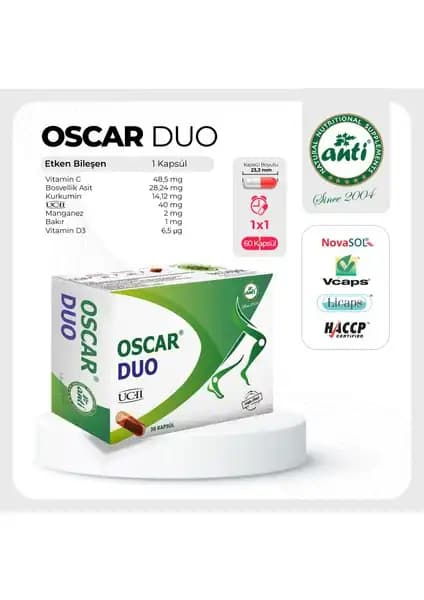 Eklem Sağlığını Güçlendiren Anti Oscar Duo Uc2 Undenature Tip2 Takviyesi