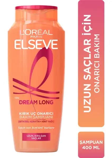 Elseve Dream Long Bakım Şampuanı Uzun ve Sağlıklı Saçlar İçin Güçlendirici Çözüm